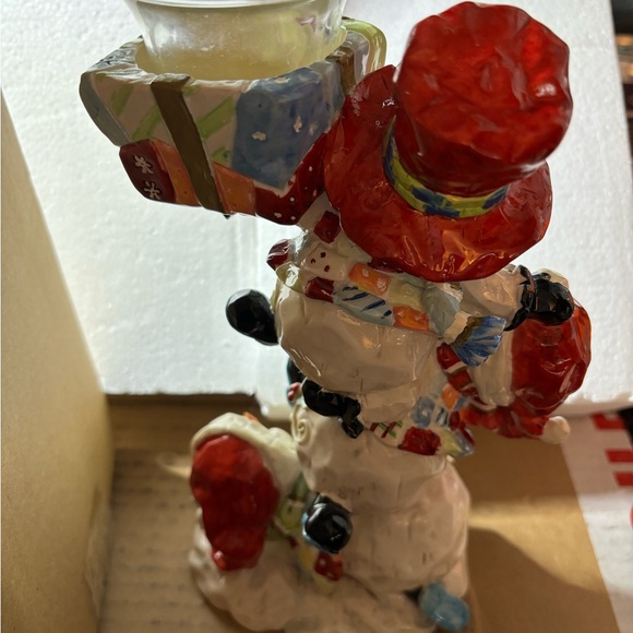 Home Interiors Snowman Candle Holder - Picture 7 of 9